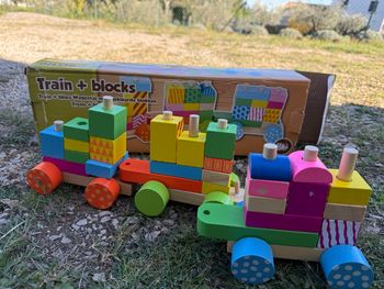 Train en bois et blocks 