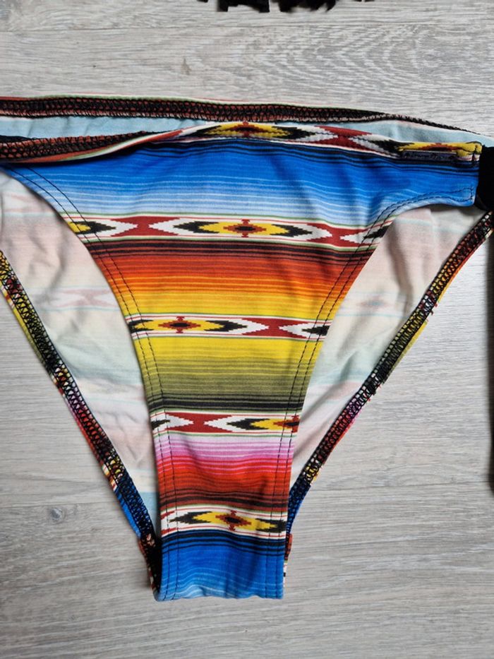 Maillot de bain bikini 2 pièces Banana Moon noir et multicolore taille 36 - photo numéro 2