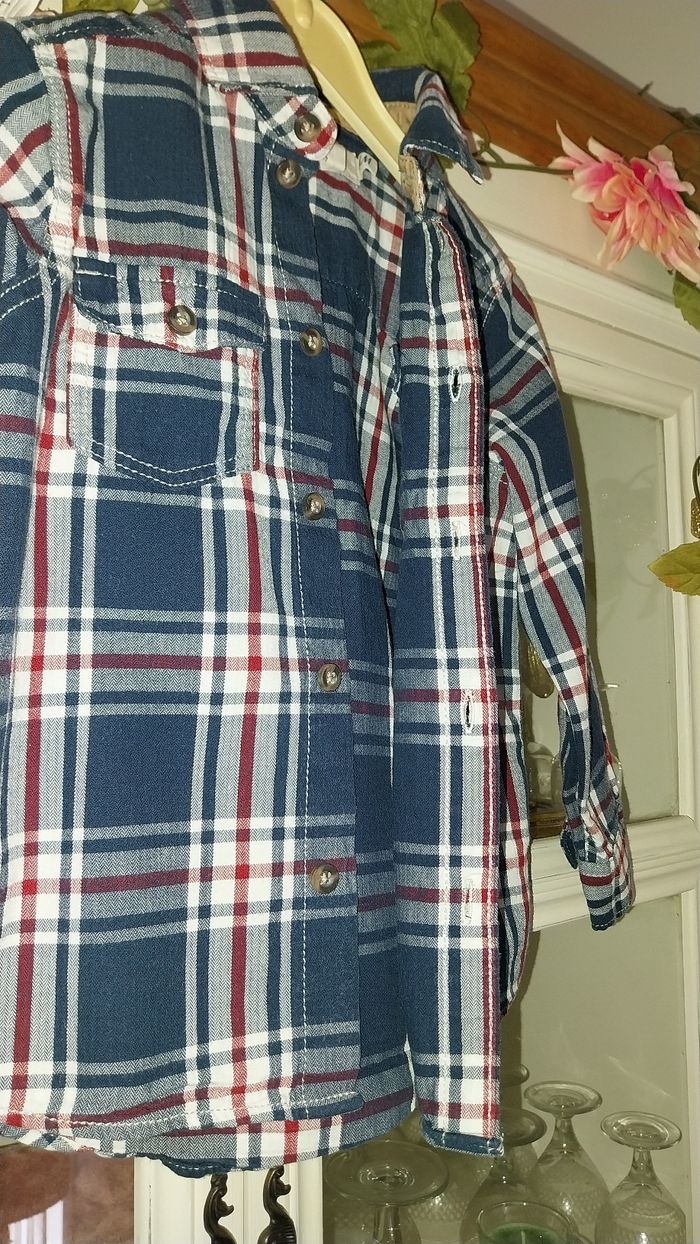 Chemise bucheron by H&M état neuf 12/18mois - photo numéro 5