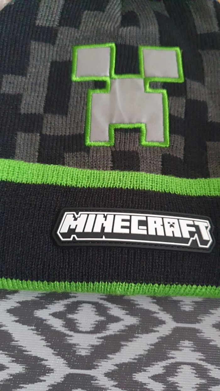 Bonnet Minecraft taille 5-9 ans - photo numéro 2