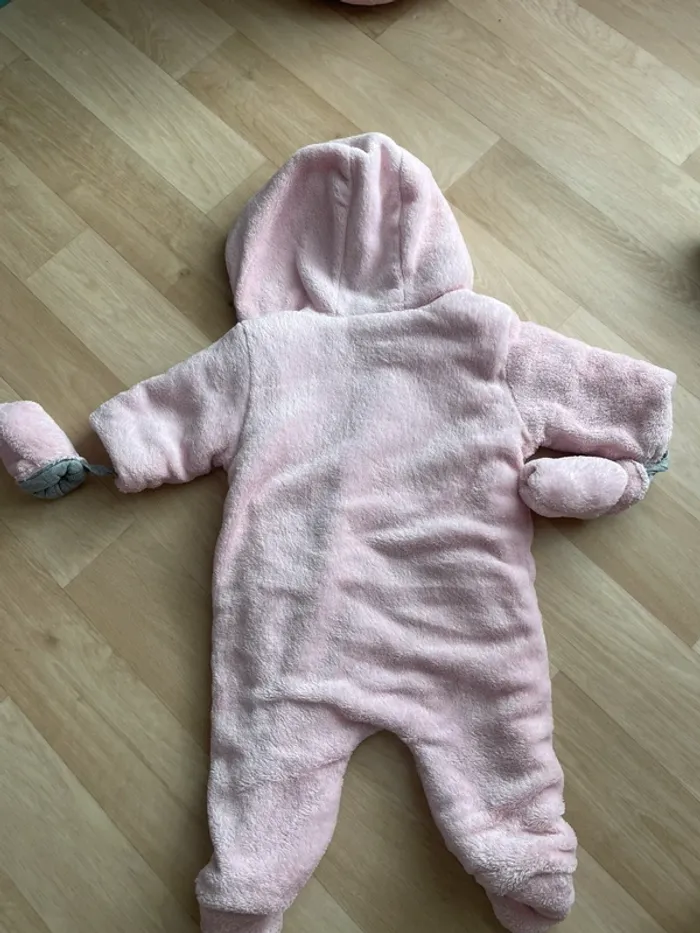 Combinaison bébé fille 6 mois polaire - photo numéro 2