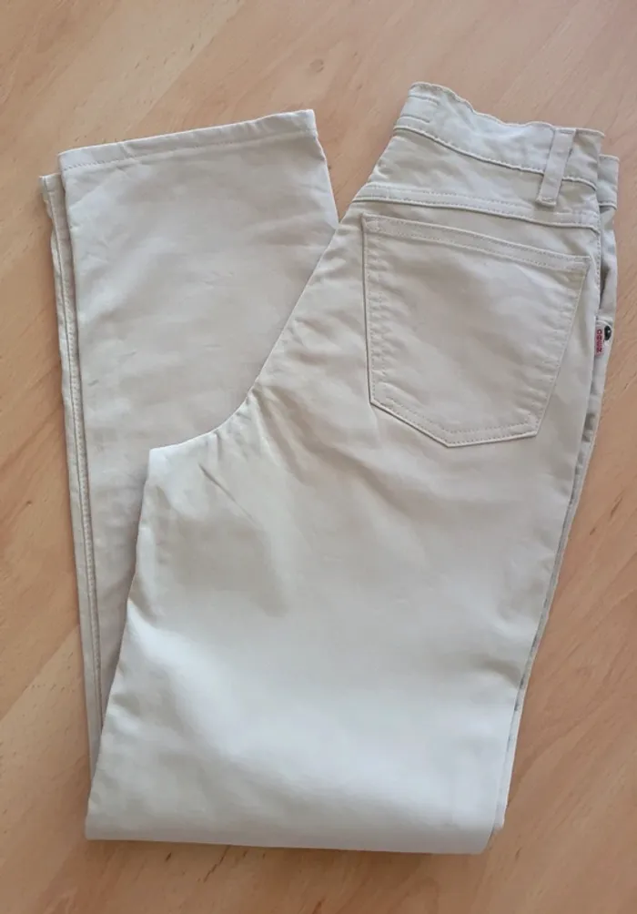 Pantalon crème/ocre Ober