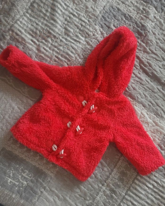 Gilet pilou pilou rouge 6 mois