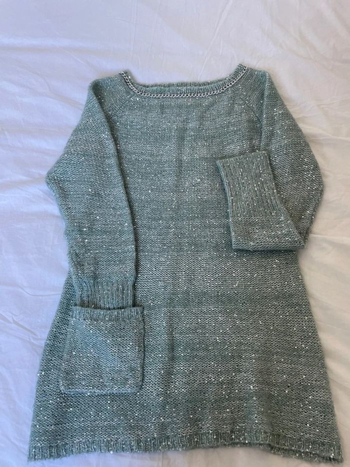 Pull long vert amande Charlise - photo numéro 3