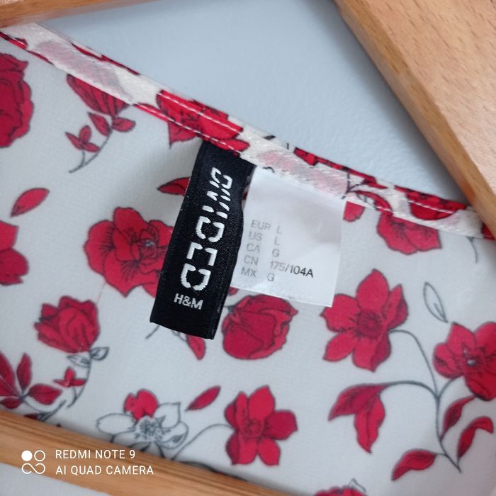 Kimono transparent à fleurs rouges t40 - photo numéro 8