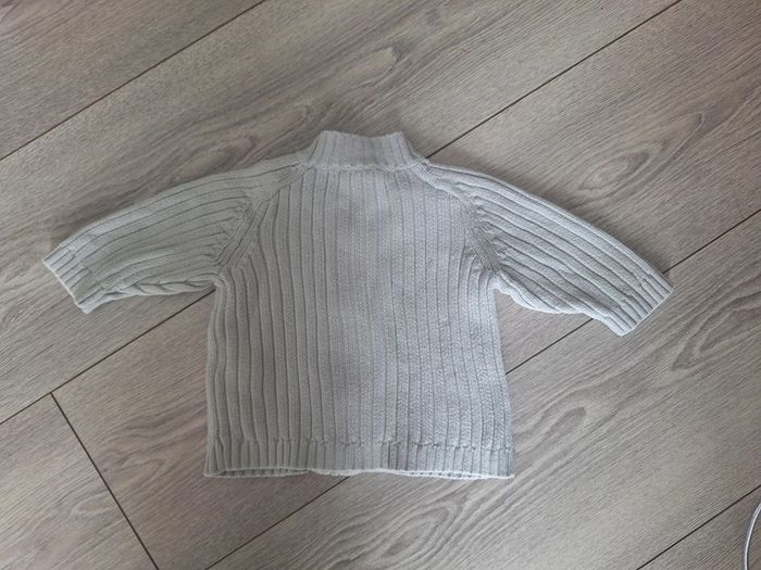 Gilet bébé bleu taille 1 mois vert baudet - photo numéro 3