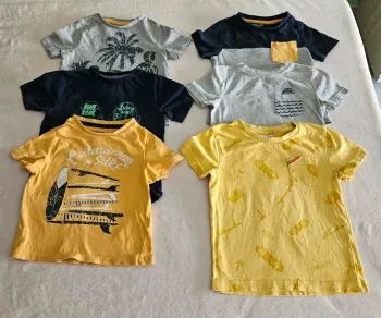 Lot de 6 t-shirts manches courtes 2 ans