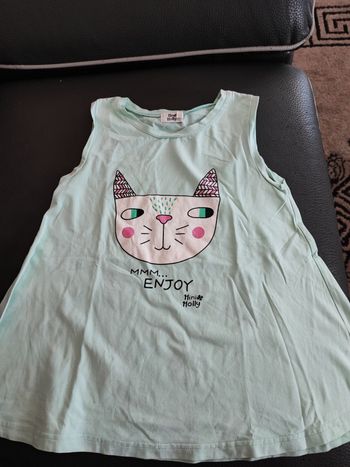 Tee-shirt sans manches fille