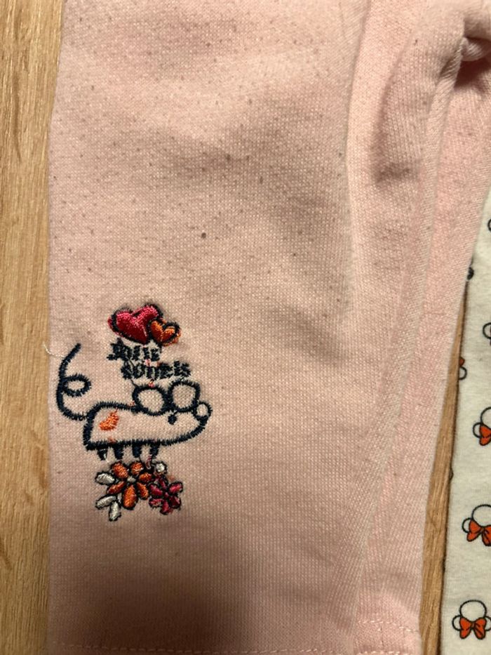 2 pantalons fille 6m - photo numéro 3
