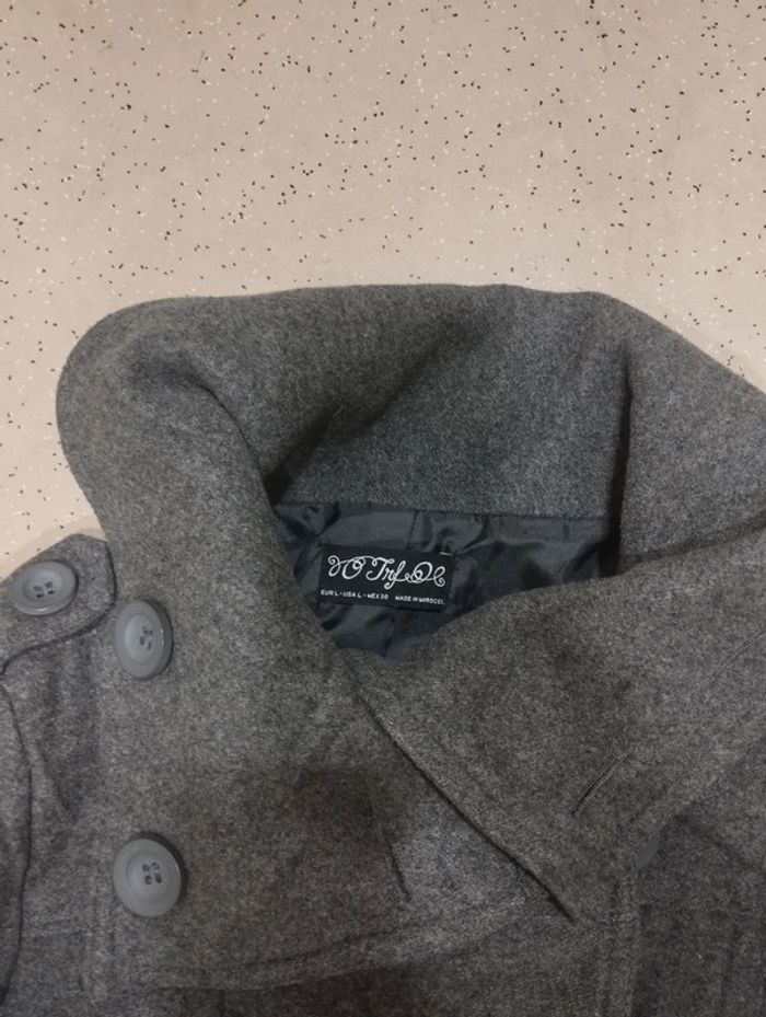 Manteau veste grise taille L femme - photo numéro 2