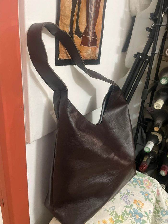 Sac fourre-tout marron - photo numéro 3