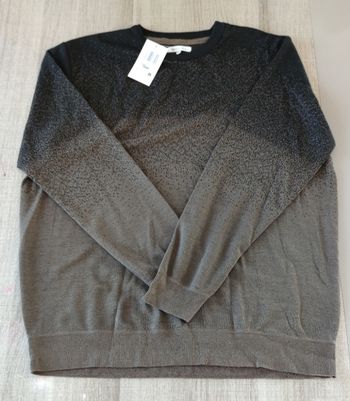 Pull homme U Collection XXL – neuf avec étiquette – marron & noir