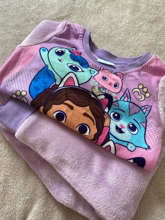 Pyjama polaire gabby chat 4 ans - photo numéro 2