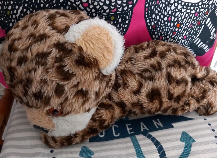 Peluche panthère/chat vintage Ajena 37 cm rare - photo numéro 2