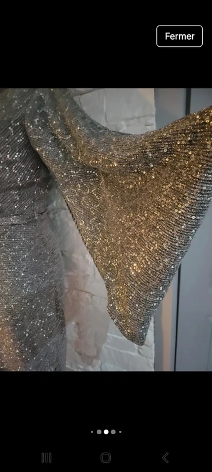 Robe de soirée argentée 38 - photo numéro 10