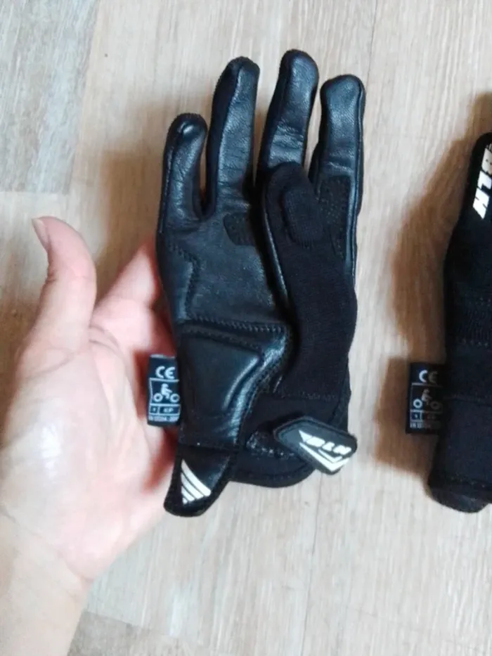 Gant de moto enfant mixte noir blh 6 ans - photo numéro 7