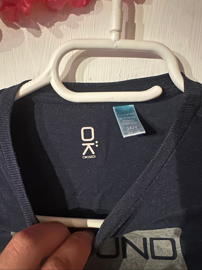 T-shirt manche longue Okaïdi taille 3 ans - photo numéro 4
