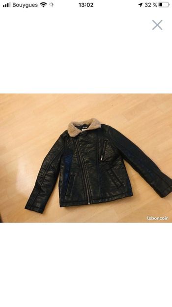 Veste cuir garçon taille huit ans