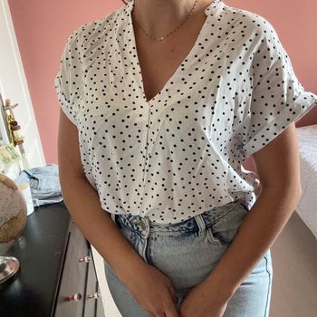 Blouse à pois