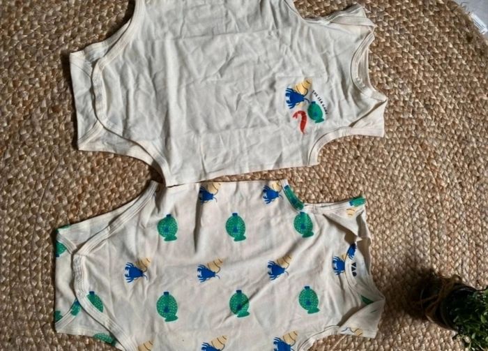 Lot de 3 bodies debardeurs marcels 24 mois - photo numéro 4