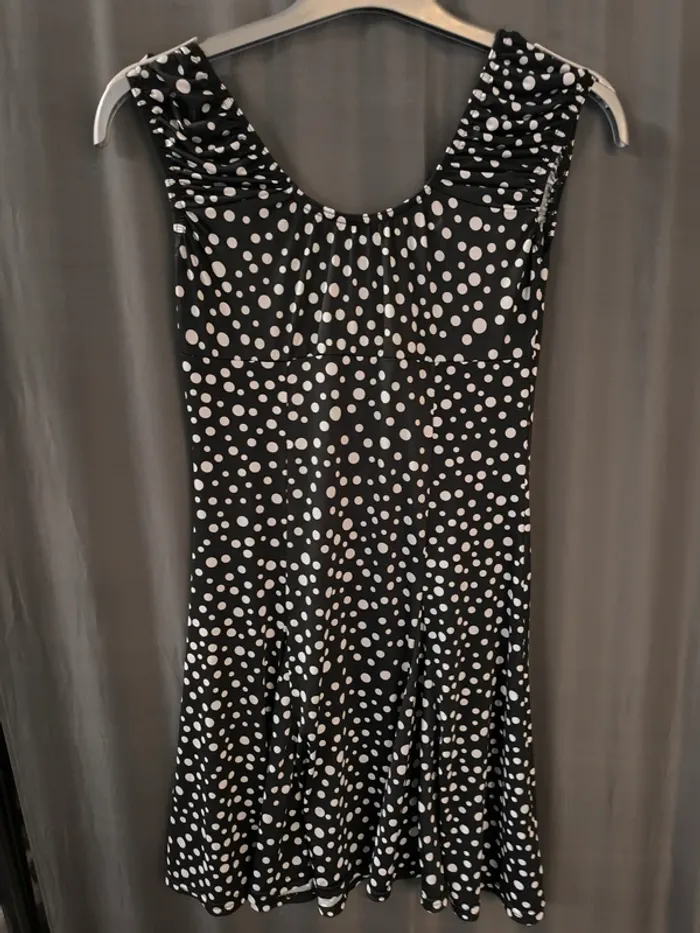 317831 robe noires à pois blanc femme 34/36 no excuses - photo numéro 2