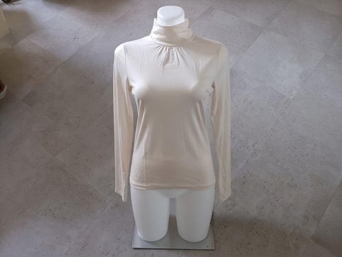 top écru manches longues Taille S Damart thermolactyl Neuf