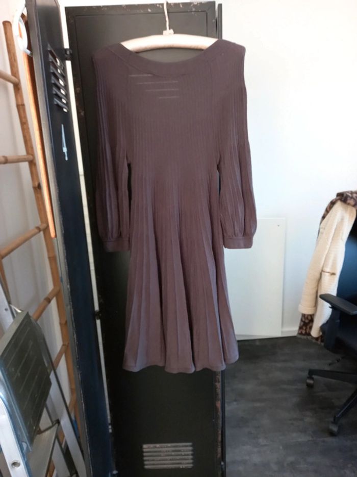 Robe manches 3/4, gris foncé, Comptoir des Cotonniers, Taille 1 - photo numéro 5