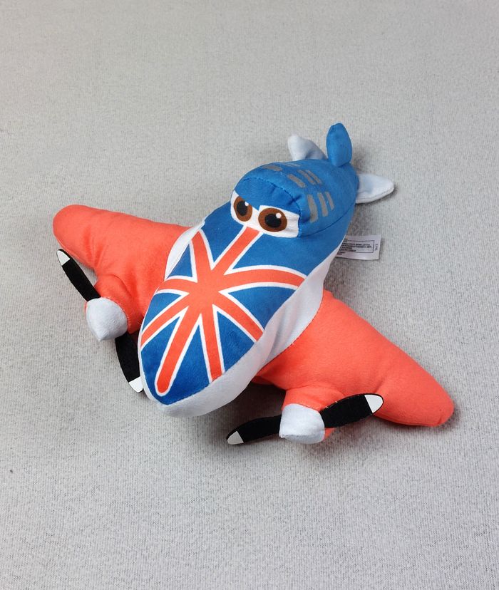 Peluche doudou avion Bulldog cars Planes DISNEY Nicotoy 25 cm