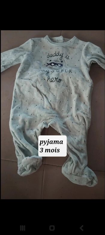 Pyjama 3 mois kiabi