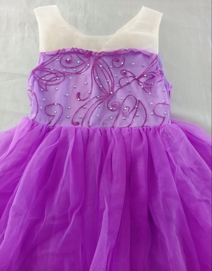 Déguisement robe princesse violette aile de papillon 4-5ans - photo numéro 6