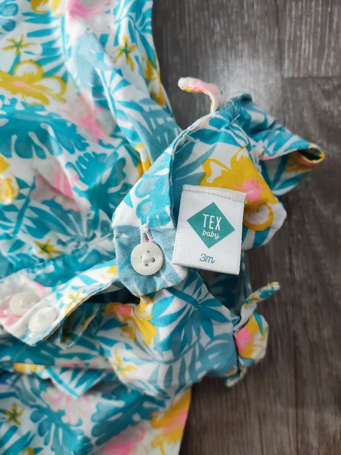 Robe légère sans manches, bébé filles 3 mois, Tex, neuve - photo numéro 3