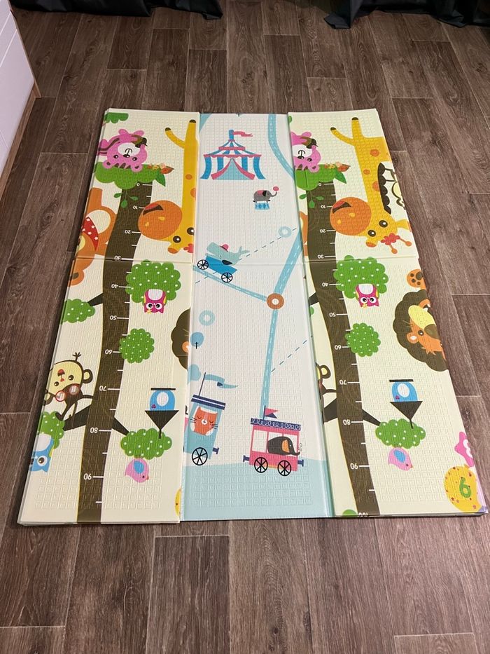 Tapis de jeu pliable réversible bébé neuf - photo numéro 6