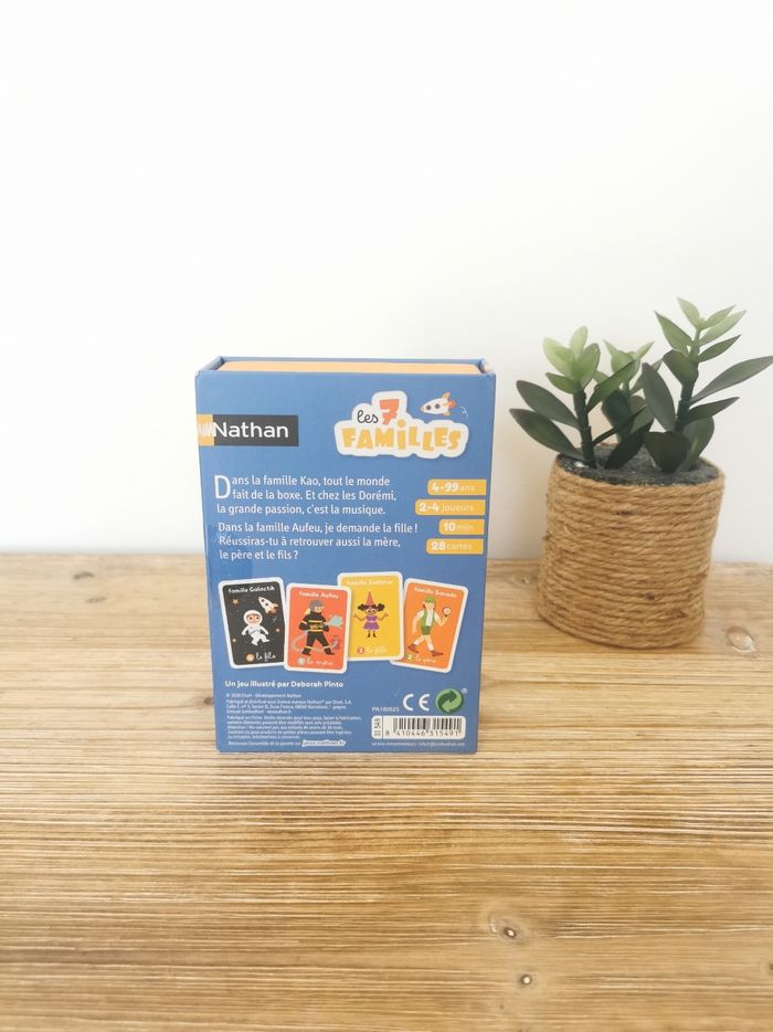 Jeu de cartes Les 7 Familles Jeu de mémoire et d'astuce Nathan - photo numéro 4