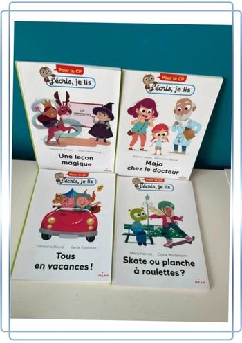 4 livres pour le CP j’écris , je lis édition Milan NEUFS