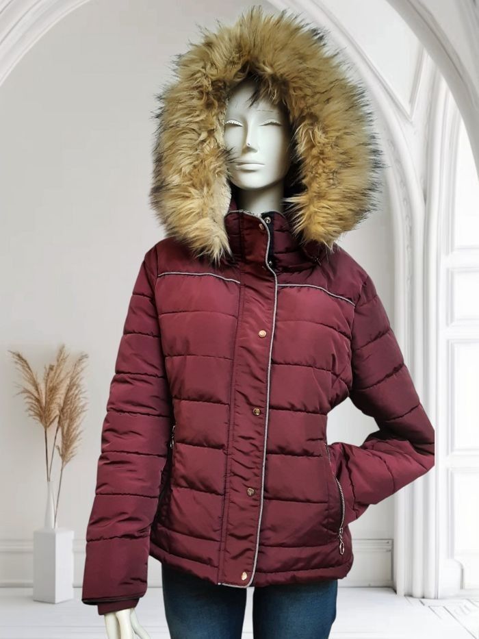 Doudoune bordeaux pour femme Taille XL ou42