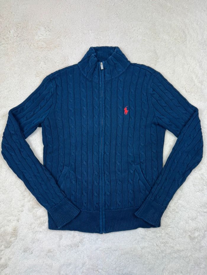 Sweat Full Zip Ralph Lauren Torsadé Taille M