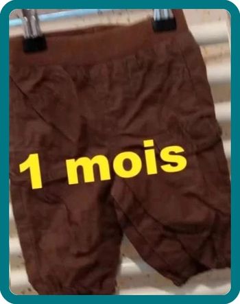 Pantalon marron Kimbaloo Taille 1 mois