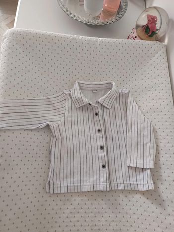 Chemise coton bebe garçon 6mois