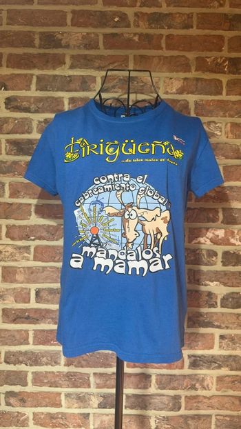 T-shirt bleu à motifs Taille S / 36