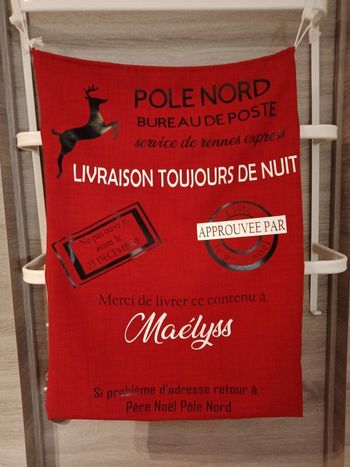 Hotte de Noël personnalisé