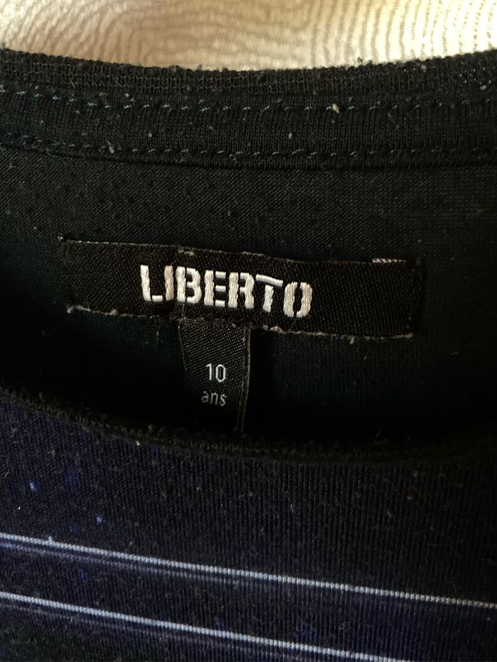 T-shirt noir imprimé ville éclairée Liberto 10 ans - photo numéro 3