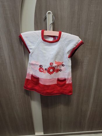 Robe pull manches courtes