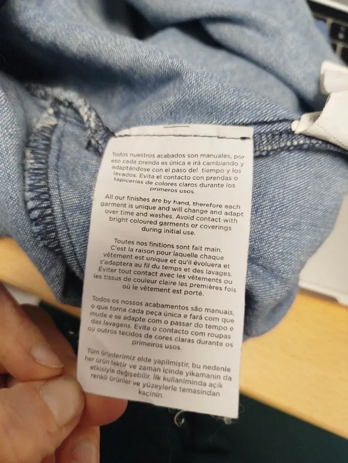 Tunique en jean - Mango taille S A172 - photo numéro 19