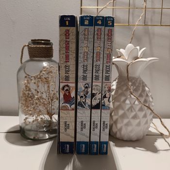 Manga one piece édition log tomes 1/2/4 et 5