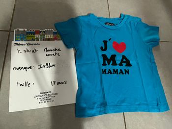 T shirt garçon 18 mois