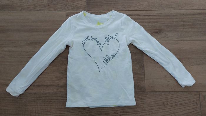 Tee-shirt manches longues IKKS fille 5 ans réversible