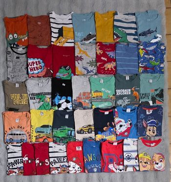 T-shirts manche courte 6-7ans 122cm (l'unité)