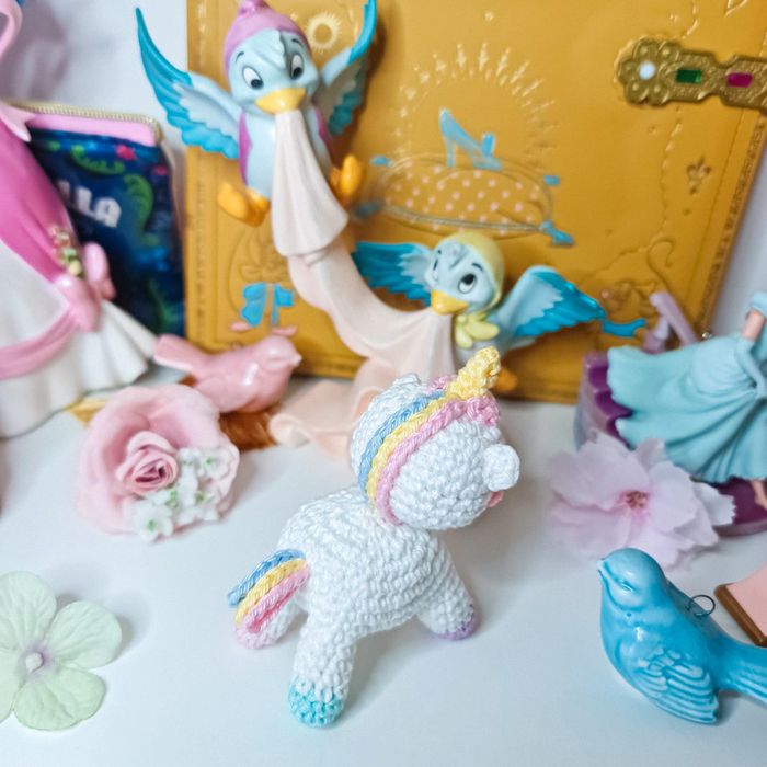 Peluche crochet licorne amigurumi unicorn - photo numéro 4