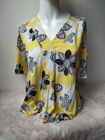 Haut manches courtes fluide maria bellentani taille M