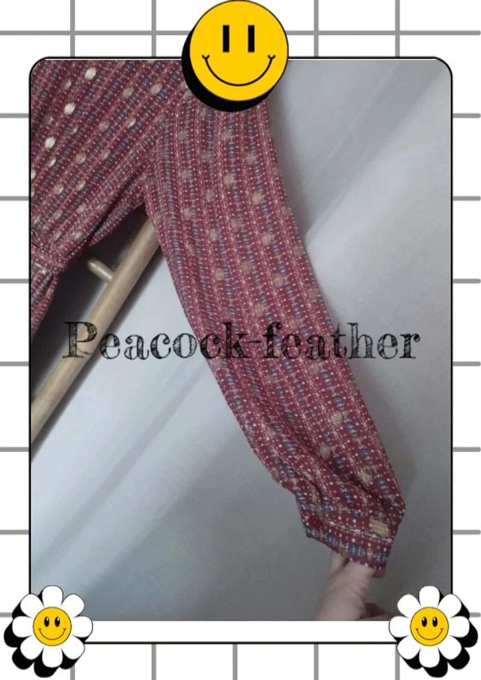 Robe longue TU marron terracotta / dorée - photo numéro 10
